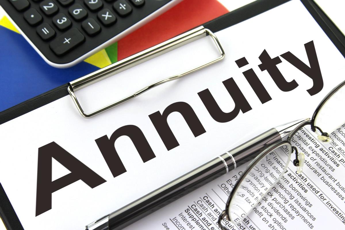 A paper that has annuity written on it.